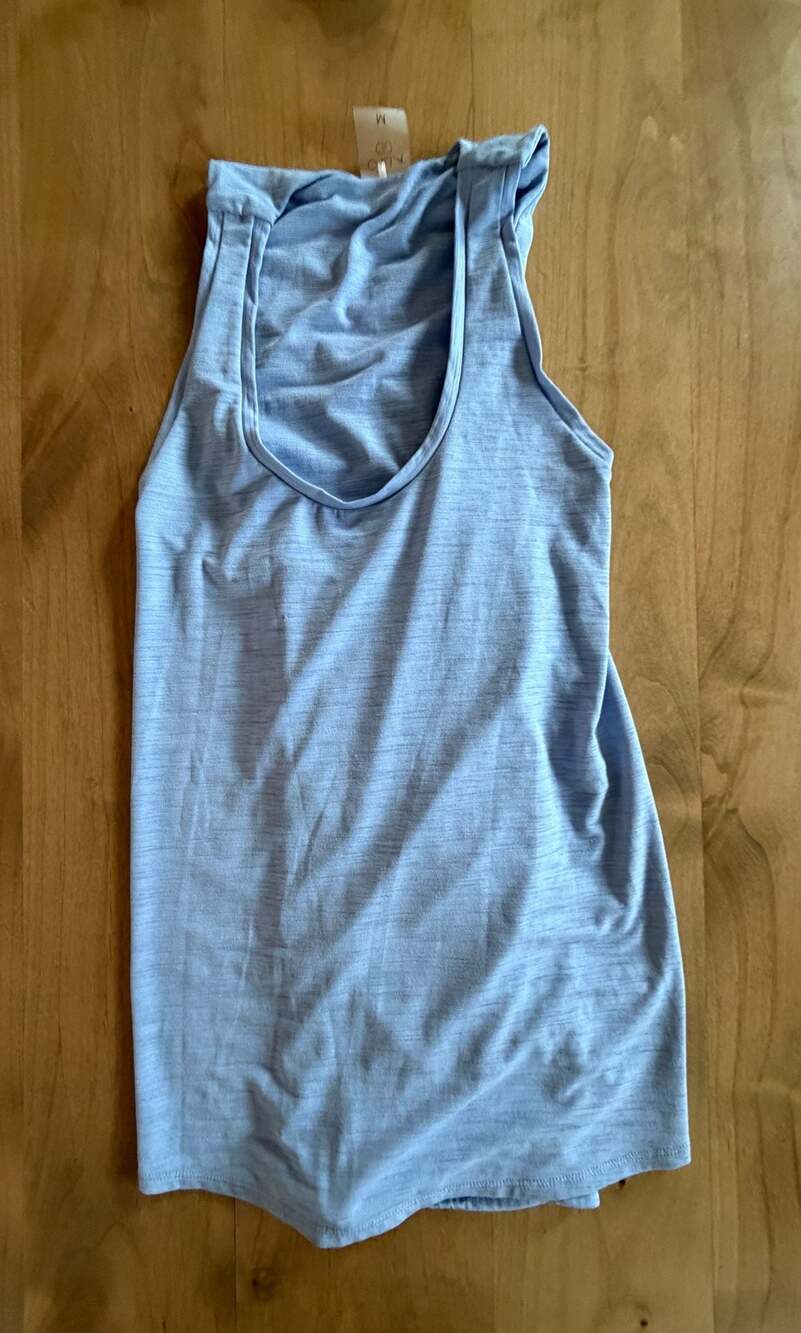 Calia Women's Blue Twist Back Athletic Tank Top Medium
